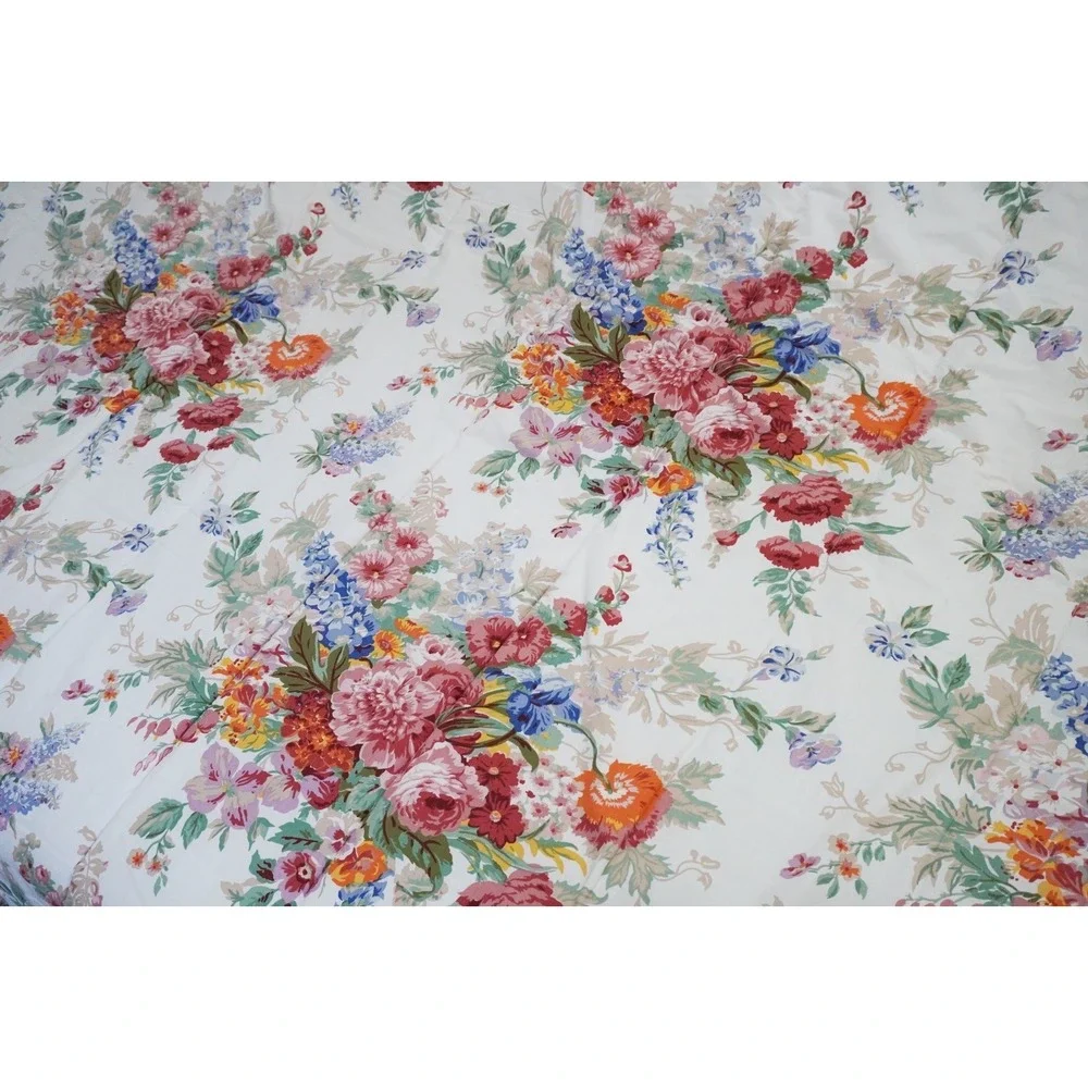 VTG Ralph Lauren Southampton Beach House White Floral KING Quilted Comforter